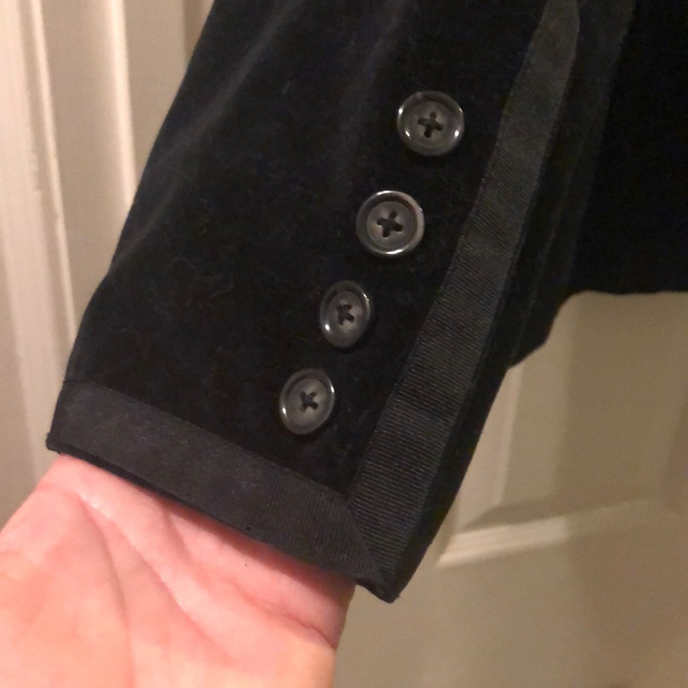 George designs velvet suede blazer jacket large